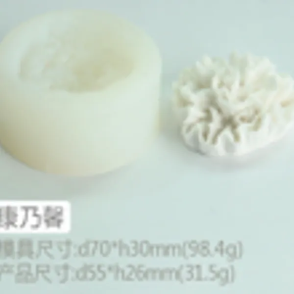 Molde de vela rosas suave B