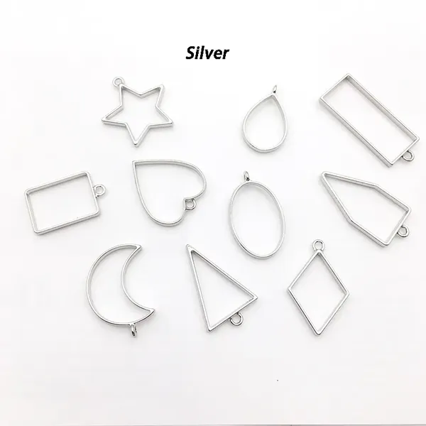 Kit de armazon para colgantes plateado