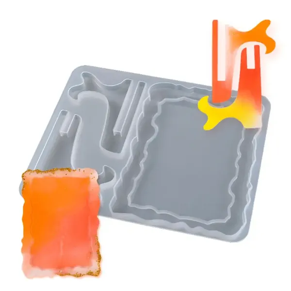 Molde de silicón portarretrato rectangular