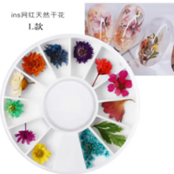 Caja de Flores secas redonda B