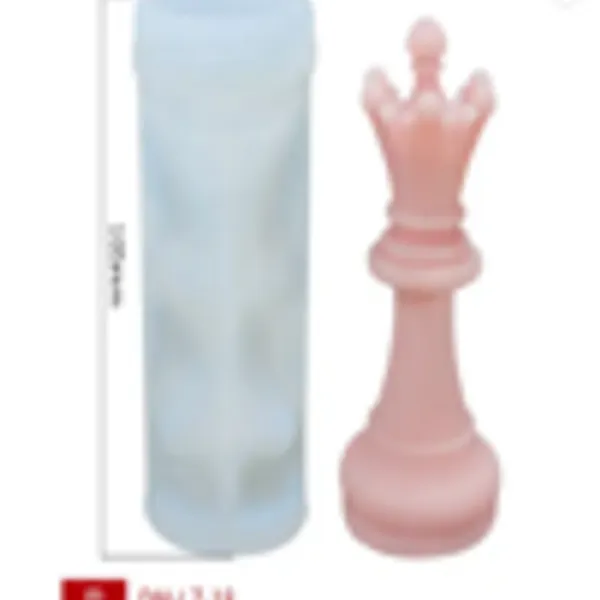 Molde de vela ajedrez reina