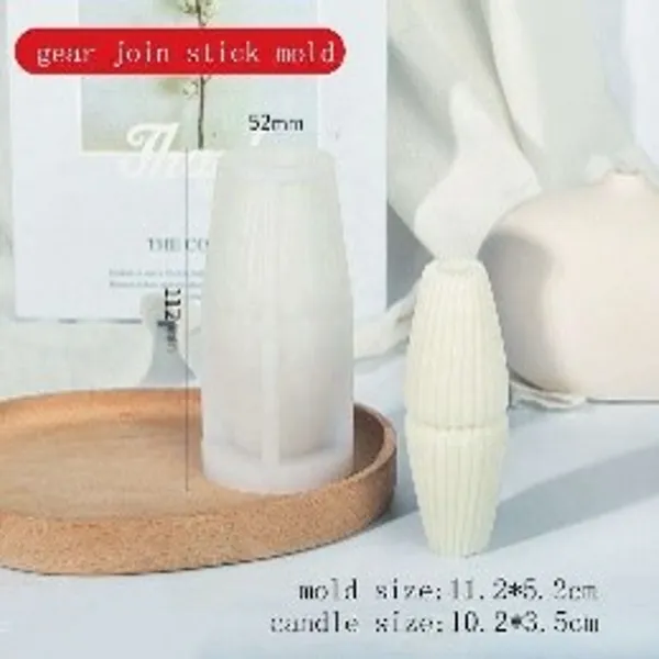 Molde de vela pilar tipo rombo