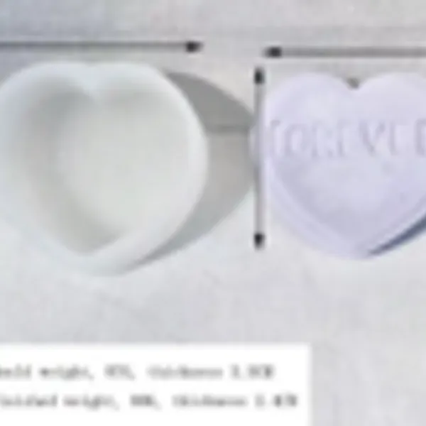 Molde vela corazon FOREVEER