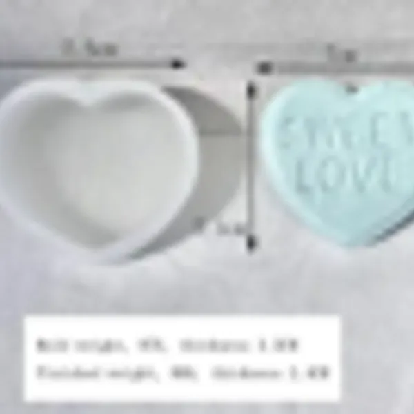 Molde vela corazon SWEET LOVE