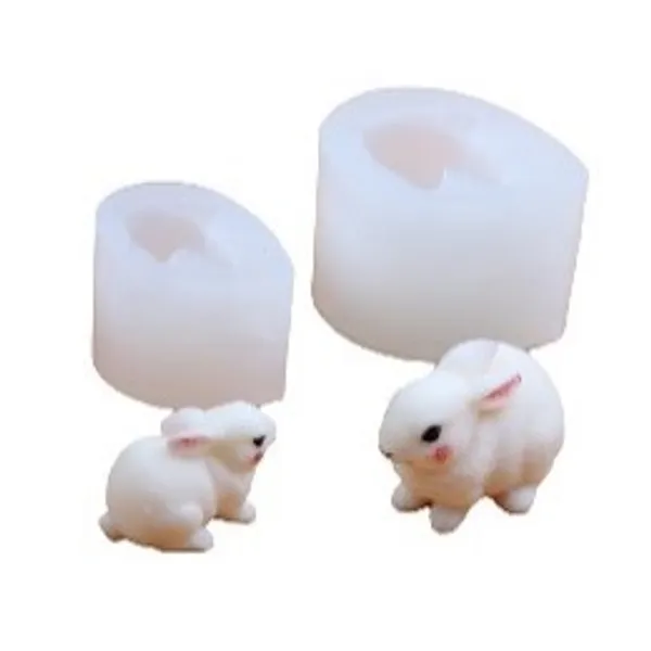 Molde de vela conejo pequeño