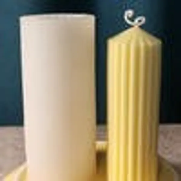 Molde de vela cilindro panal de aveja