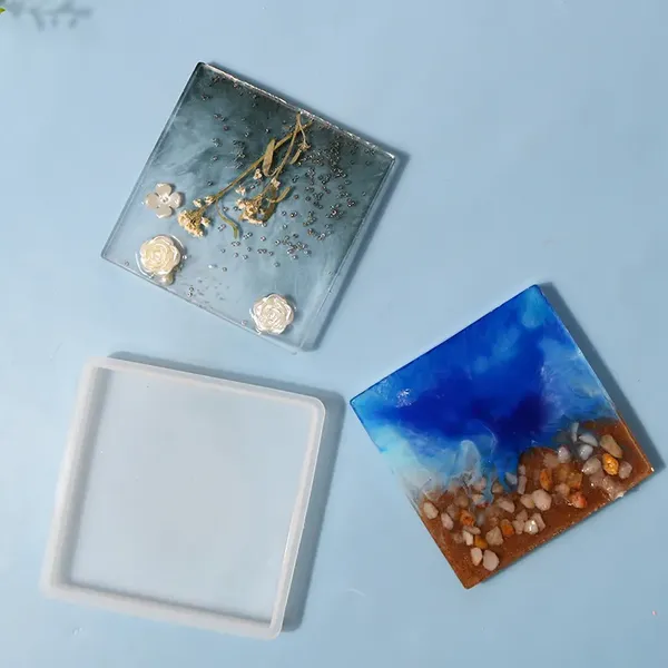 Moldes de silicona posavasos cuadrado
