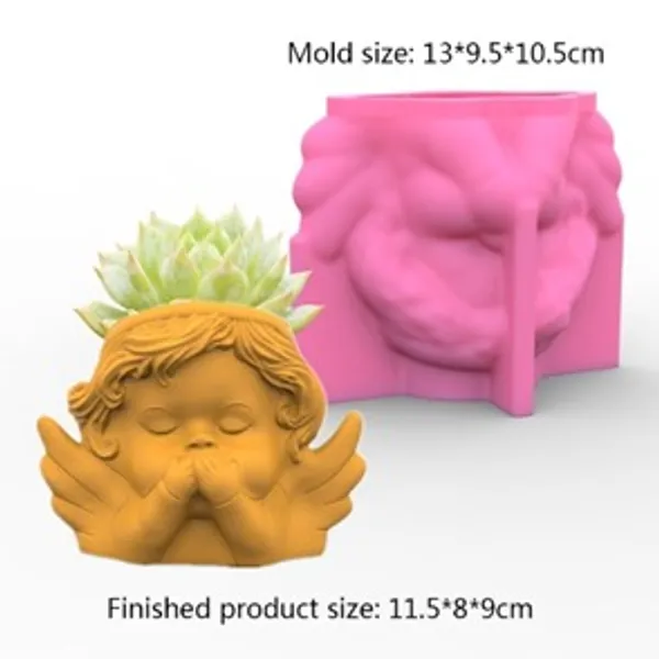 Molde de maceta angelito no hablar 748