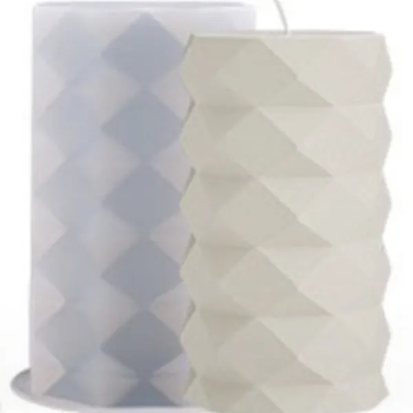 Molde de  velas con forma de diamante