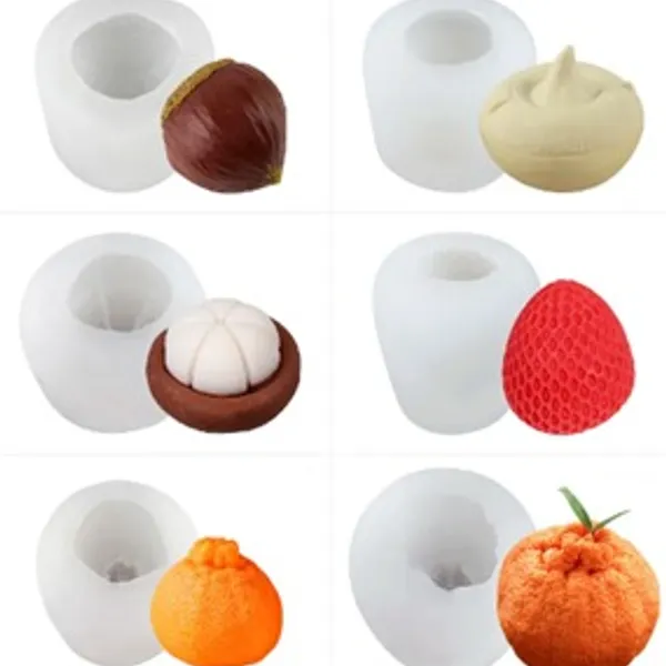 Moldes de velas con forma de fruta