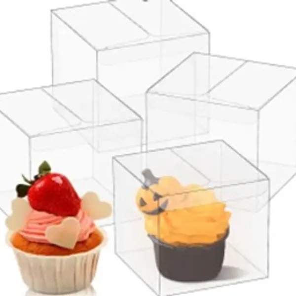 Caja transparente tamaño: 10*10*10 cm