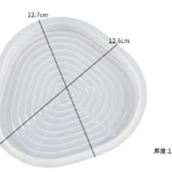 Moldede posavasos de yeso curvo ondulado 6