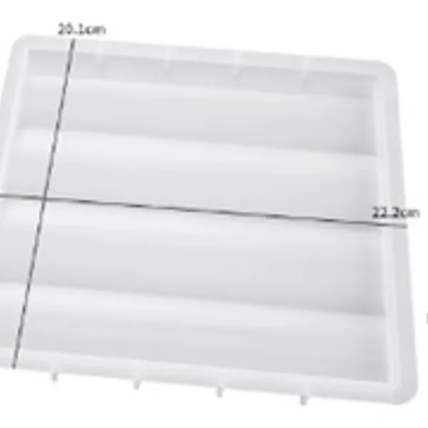 Moldede posavasos de yeso curvo ondulado 12