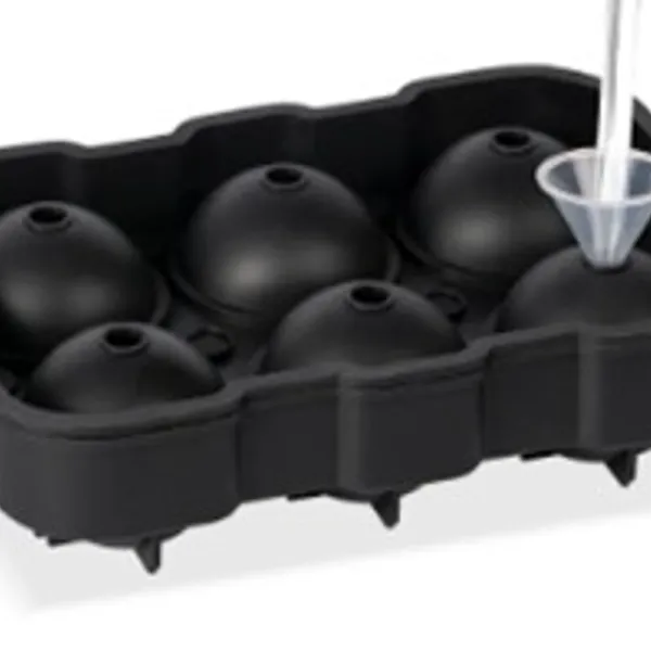 Molde en forma de 6 cavidades para hacer hielo.