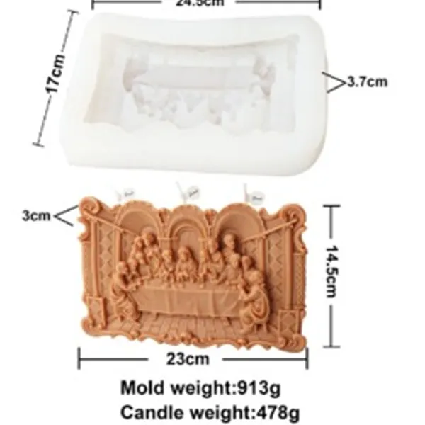Molde para vela Ultima Cena