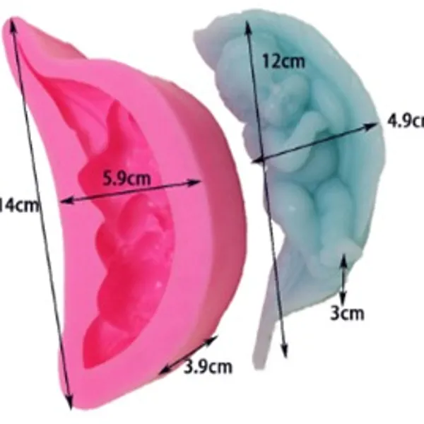 Molde para vela Angel baby