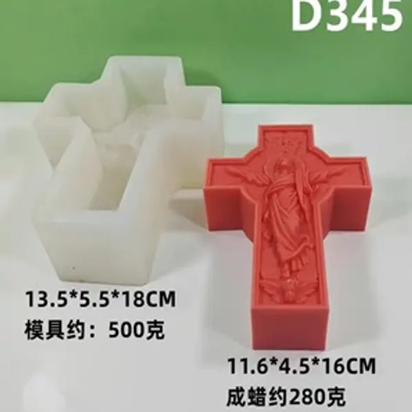 Molde para vela Cruz grande