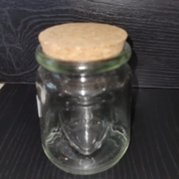 Frasco corazon con corcho