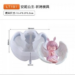 Molde vela con alas de ángel