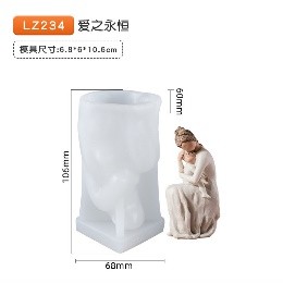 Molde  vela madre e hijo