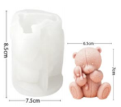 Molde vela osito con peluche
