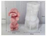 Molde velas perro parado