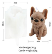 Molde de velas perrito ojitos 56