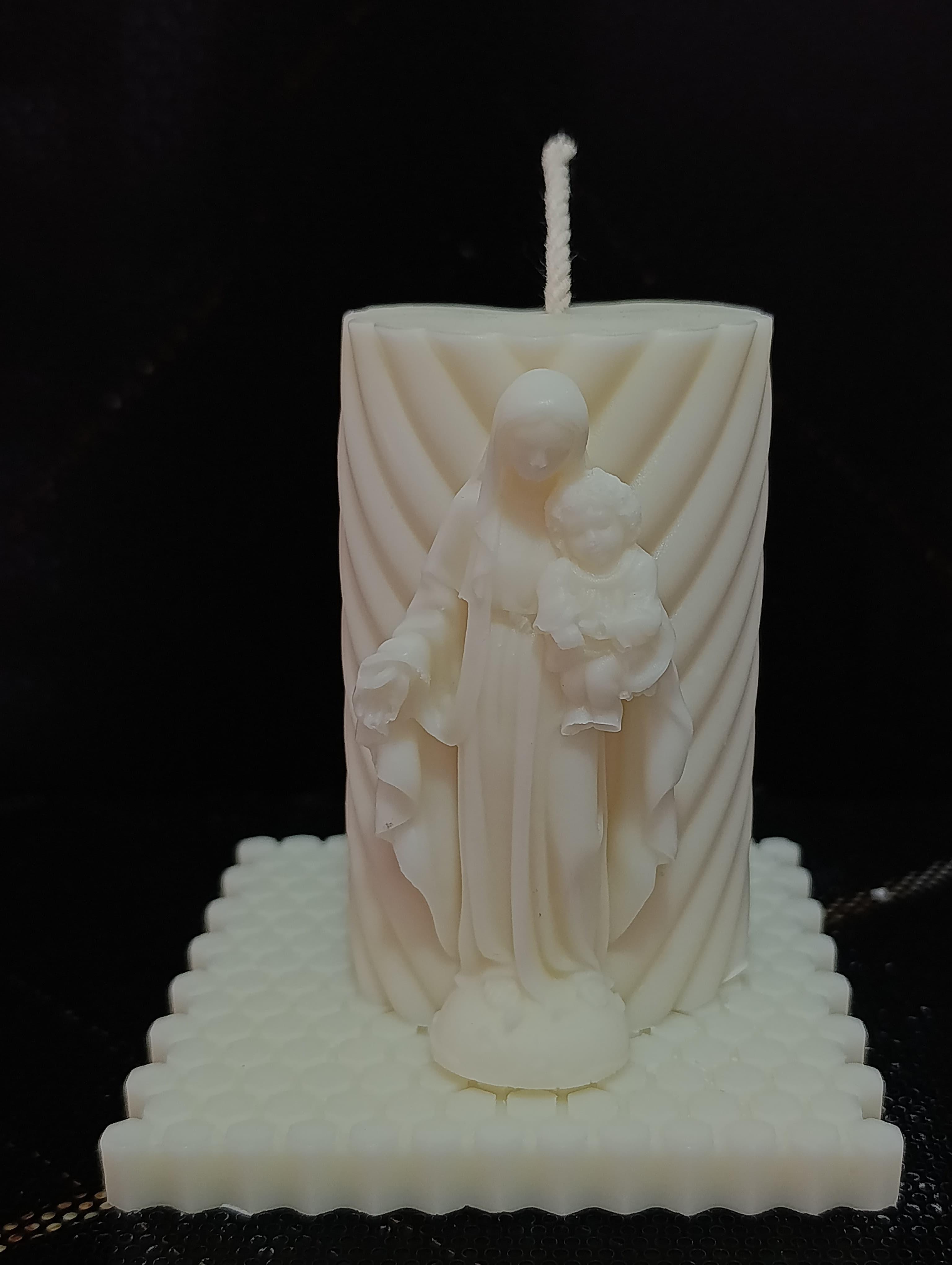 VELA VIRGEN CILINDRO 2