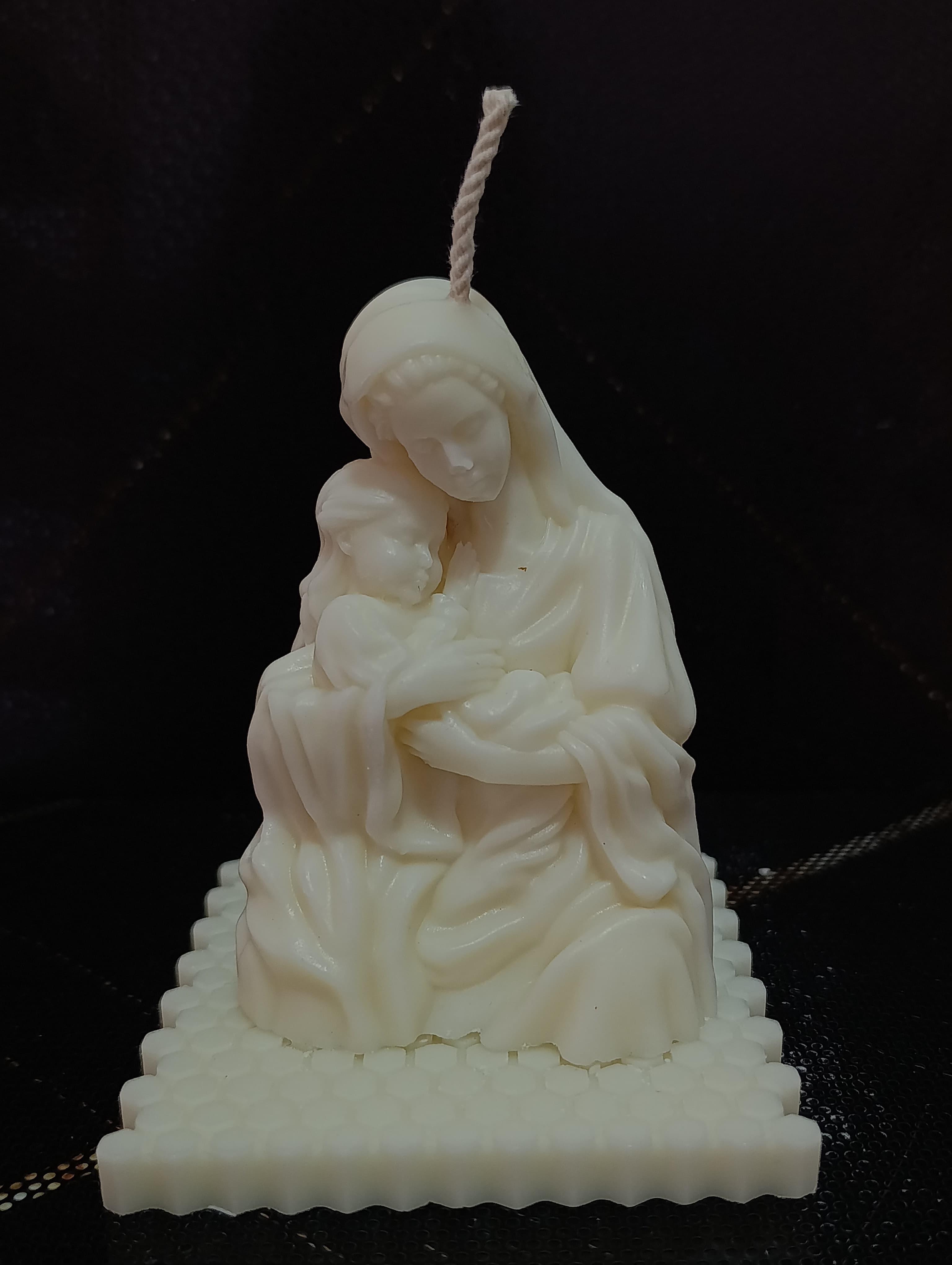 VELA VIRGEN Y NIÑO JESUS 2