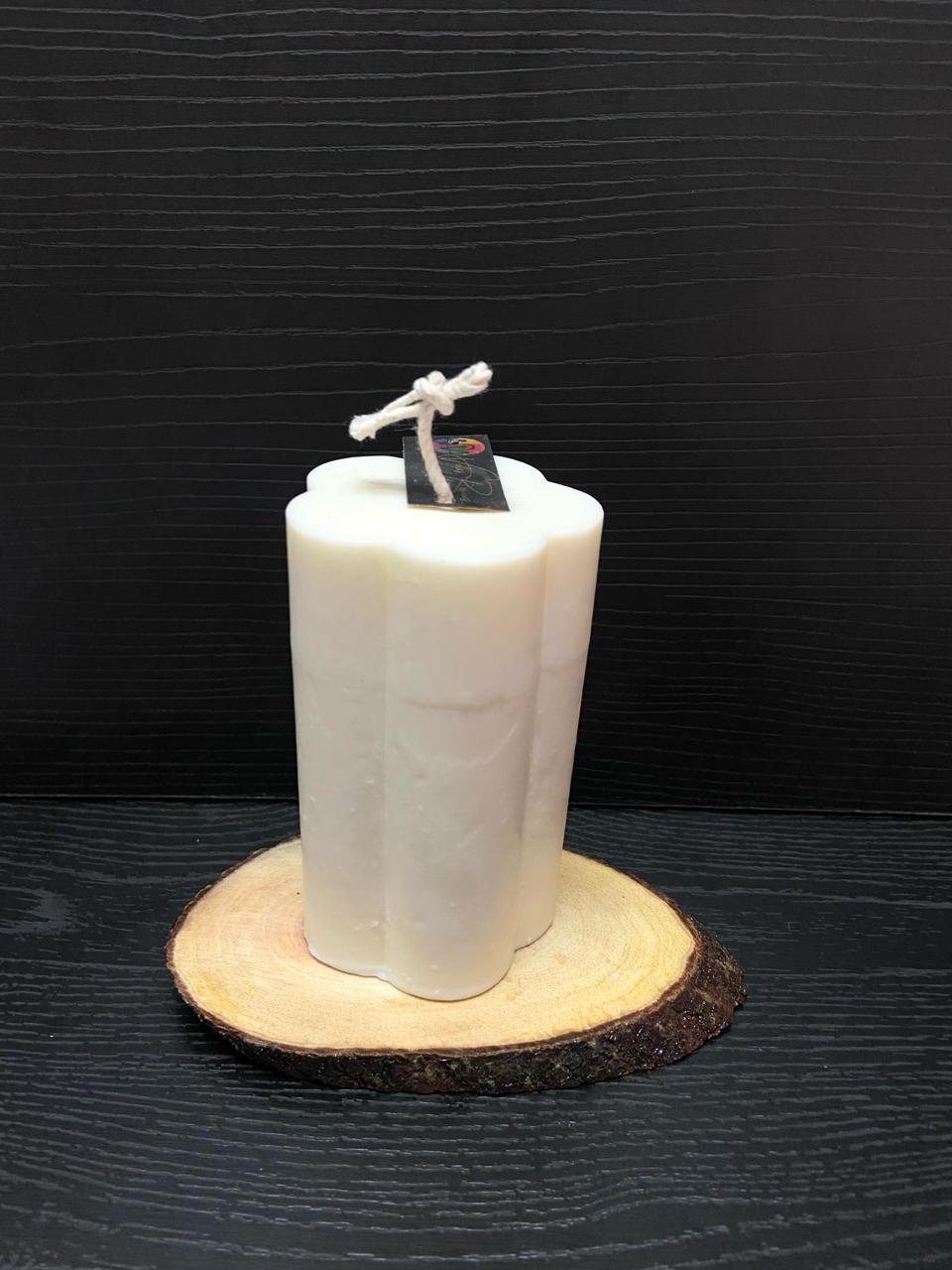 VELA CILINDRO FLOR GRANDE 100