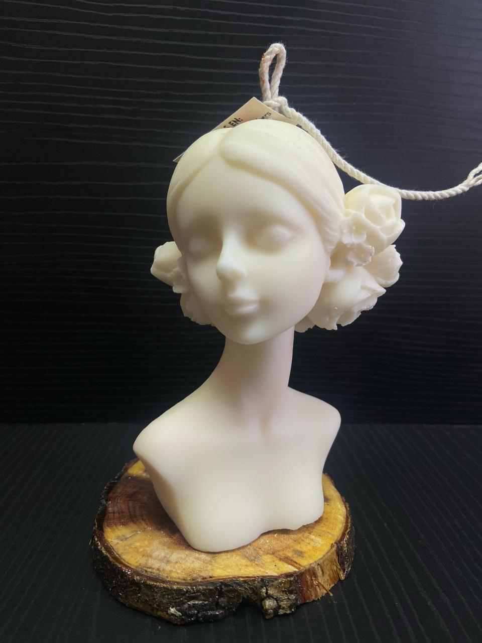 VELA ROSTRO MUJER ROSAS GRANDE # 194