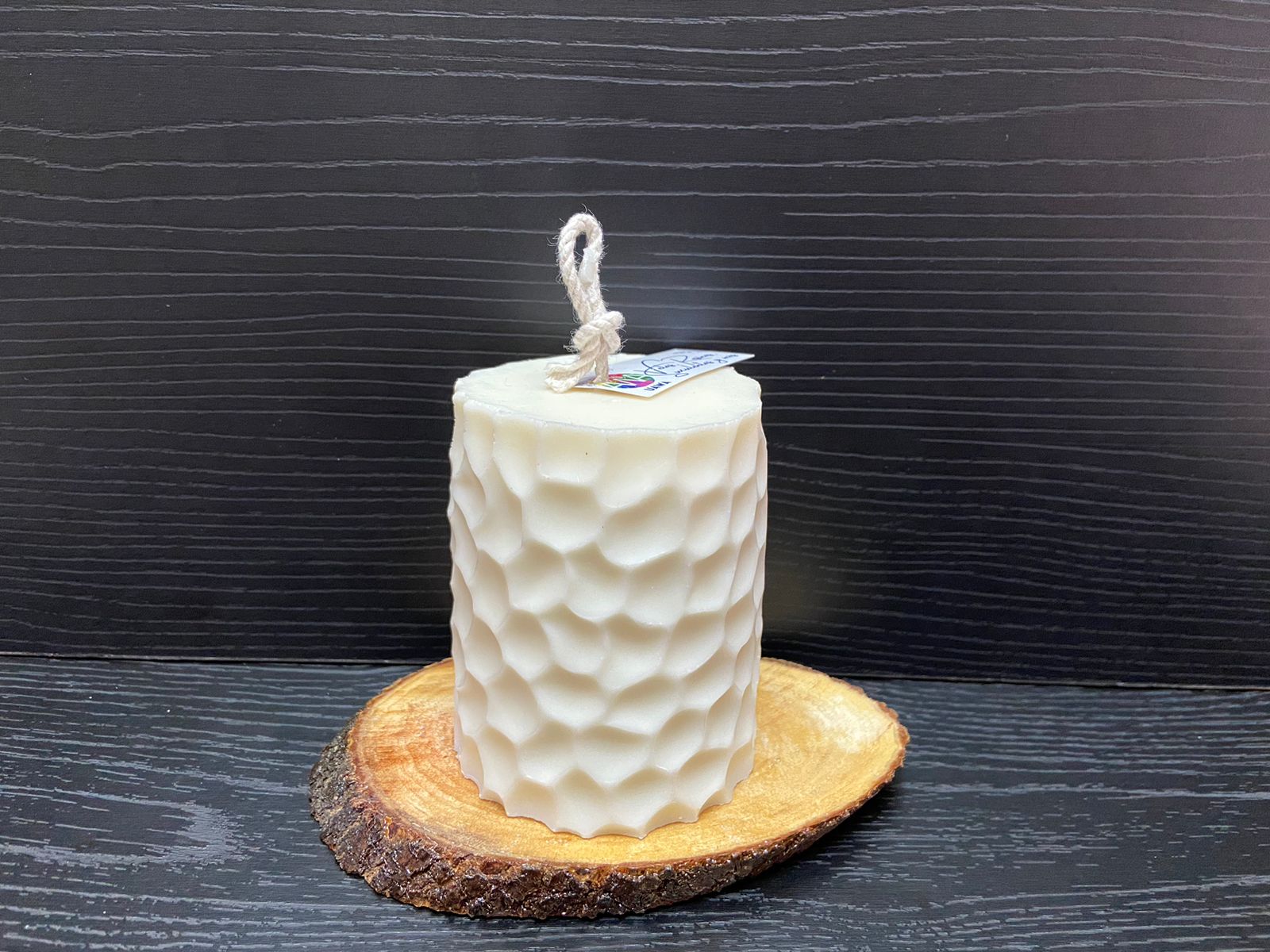 VELA CILINDRO CON HUECOS