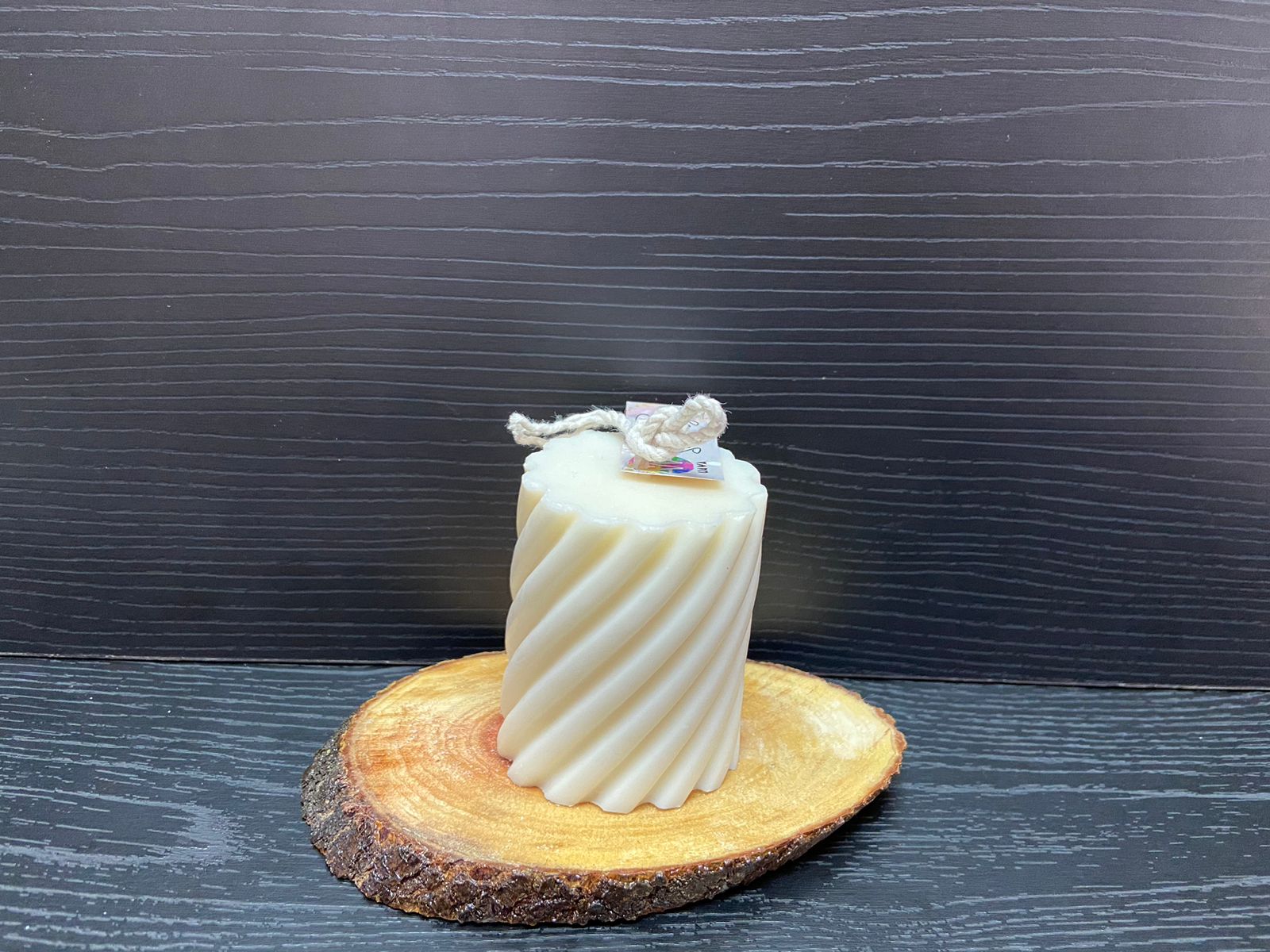 VELA CILINDRO GRUESO LINEAS