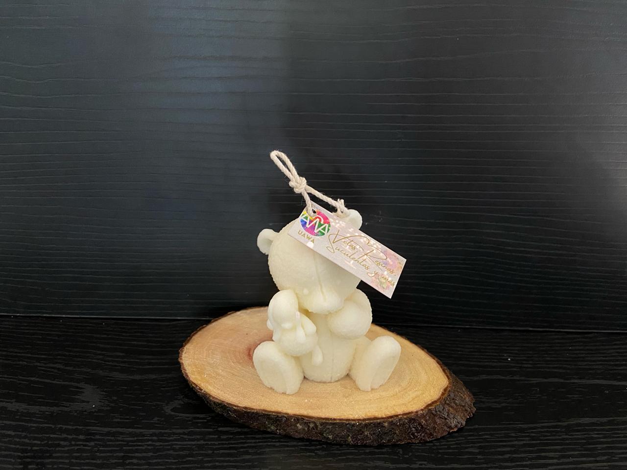 VELA OSITO CON PELUCHE