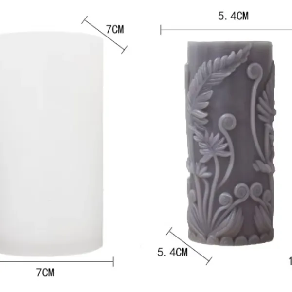 MOLDE VELA CILINDRO DISEÑOS