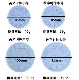 Molde reloj numeros romanos grande