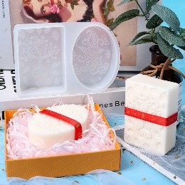 Molde para jabon cuadrado y ovalado