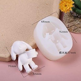 Molde de resina de conejo 3D