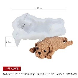 Molde perro bulldog pequeño