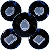 Molde de silicona en 5 formas para colgante de joyería