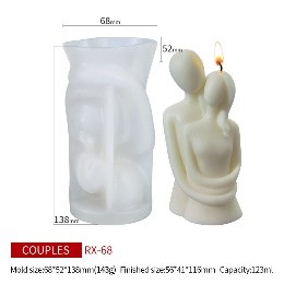 Molde vela pareja 1 molde