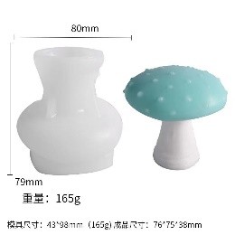 Molde vela hongo mediano grueso