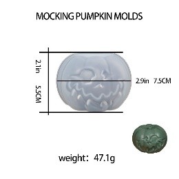 Molde calabaza Halloween sonreido