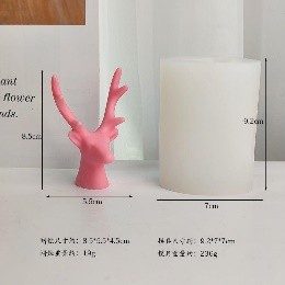 Molde de vela de alce