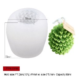 Molde vela arbol navideño granada