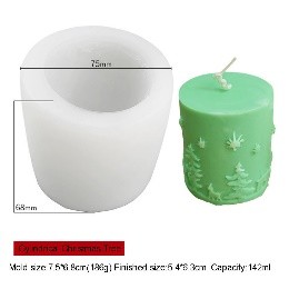 Molde vela redonda navidena