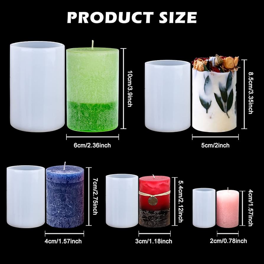 MOLDE CILINDRO 5 X 8.5 CM