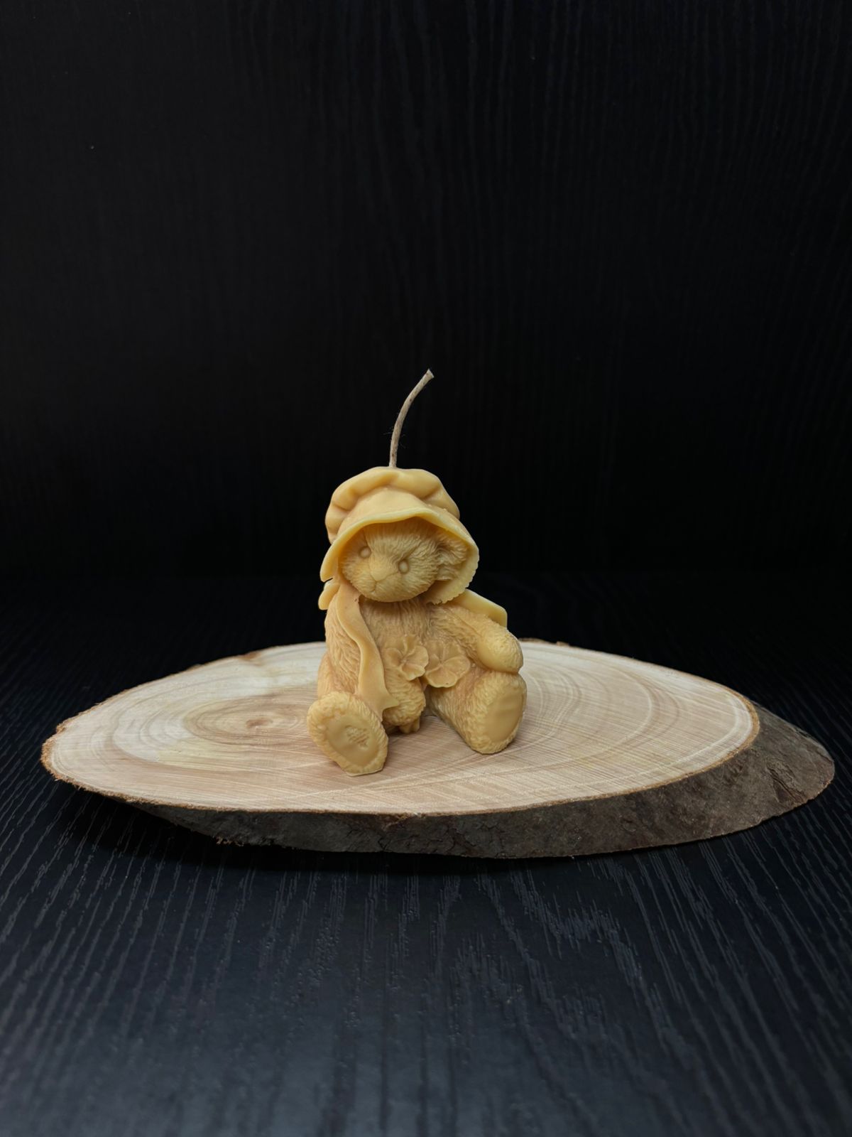 VELA OSITO SENTADO CON SOMBRERO