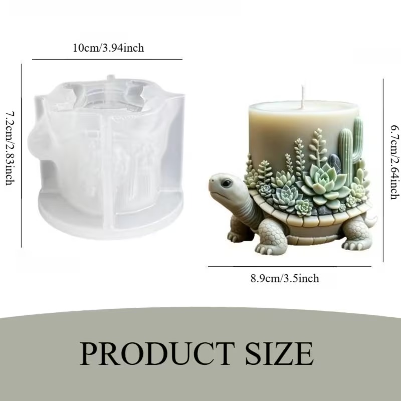 MOLDE TORTUGA FLORES