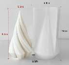 Molde de velas en espiral